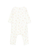 Tutina per neonata Petit Bateau bianca con stampa floreale - Rubino Kids