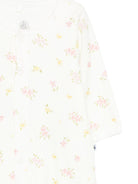 Tutina per neonata Petit Bateau bianca con stampa floreale - Rubino Kids