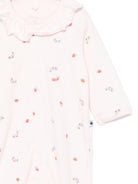 Tutina per neonata Petit Bateau rosa con stampa a fiori - Rubino Kids