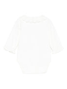 Tutina per neonata Tartine Et Chocolat bianca con colletto con ruches - Rubino Kids