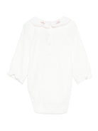 Tutina per neonata Tartine Et Chocolat bianca con ricamo floreale - Rubino Kids