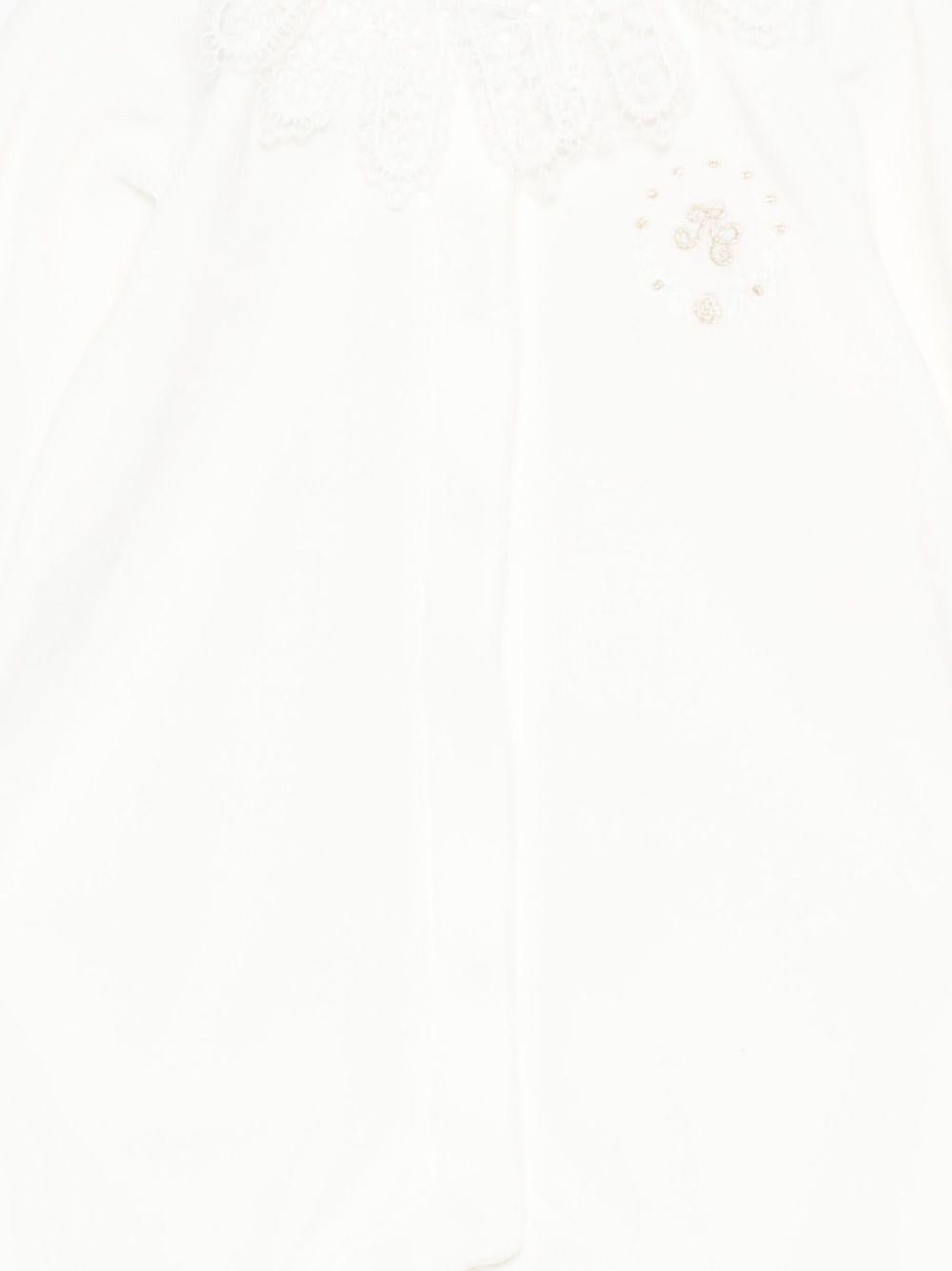 Tutina per neonata Tartine Et Chocolate bianca con colletto in pizzo - Rubino Kids