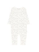 Tutina per neonati Bonpoint bianco con stampa cagnolini all - over - Rubino Kids