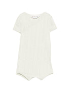 Tutina per neonati Bonpoint verde con lavorazione pointelle - Rubino Kids