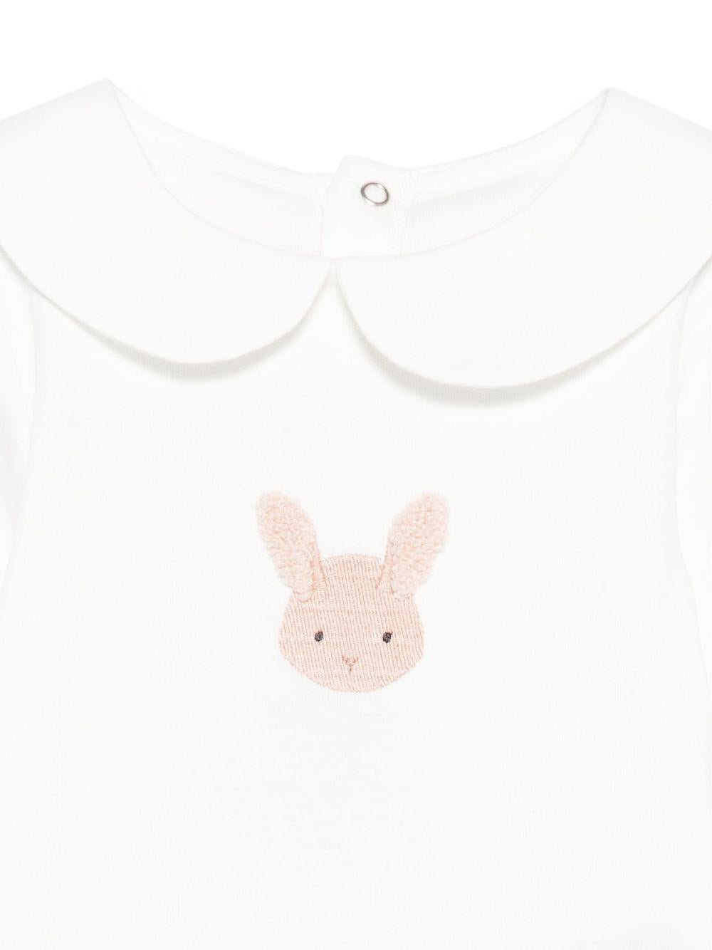 Tutina per neonati Donsje bianca con colletto alla Peter Pan - Rubino Kids