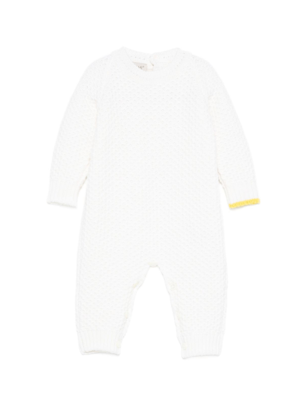 Tutina per neonati Gensami Kids bianca in maglia - Rubino Kids