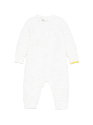 Tutina per neonati Gensami Kids bianca in maglia