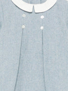 Tutina per neonati Mariella Ferrari azzurra con colletto alla Peter Pan - Rubino Kids