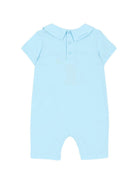 Tutina per neonati Moschino Kids azzurra con stampa grafica Orsetto con bolle di sapone - Rubino Kids