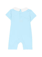 Tutina per neonati Moschino Kids azzurra con stampa Teddy Bear su nuvola - Rubino Kids