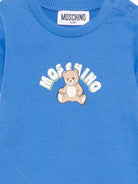 Tutina per neonati Moschino Kids azzurra con Teddy Bear sul davanti - Rubino Kids