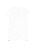 Tutina per neonati Moschino Kids bianca con stampa grafica Teddy Bear - Rubino Kids