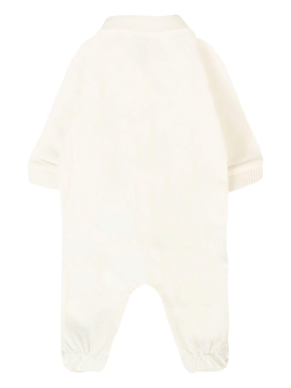 Tutina per neonati Moschino Kids bianca con stampa orsetto - Rubino Kids
