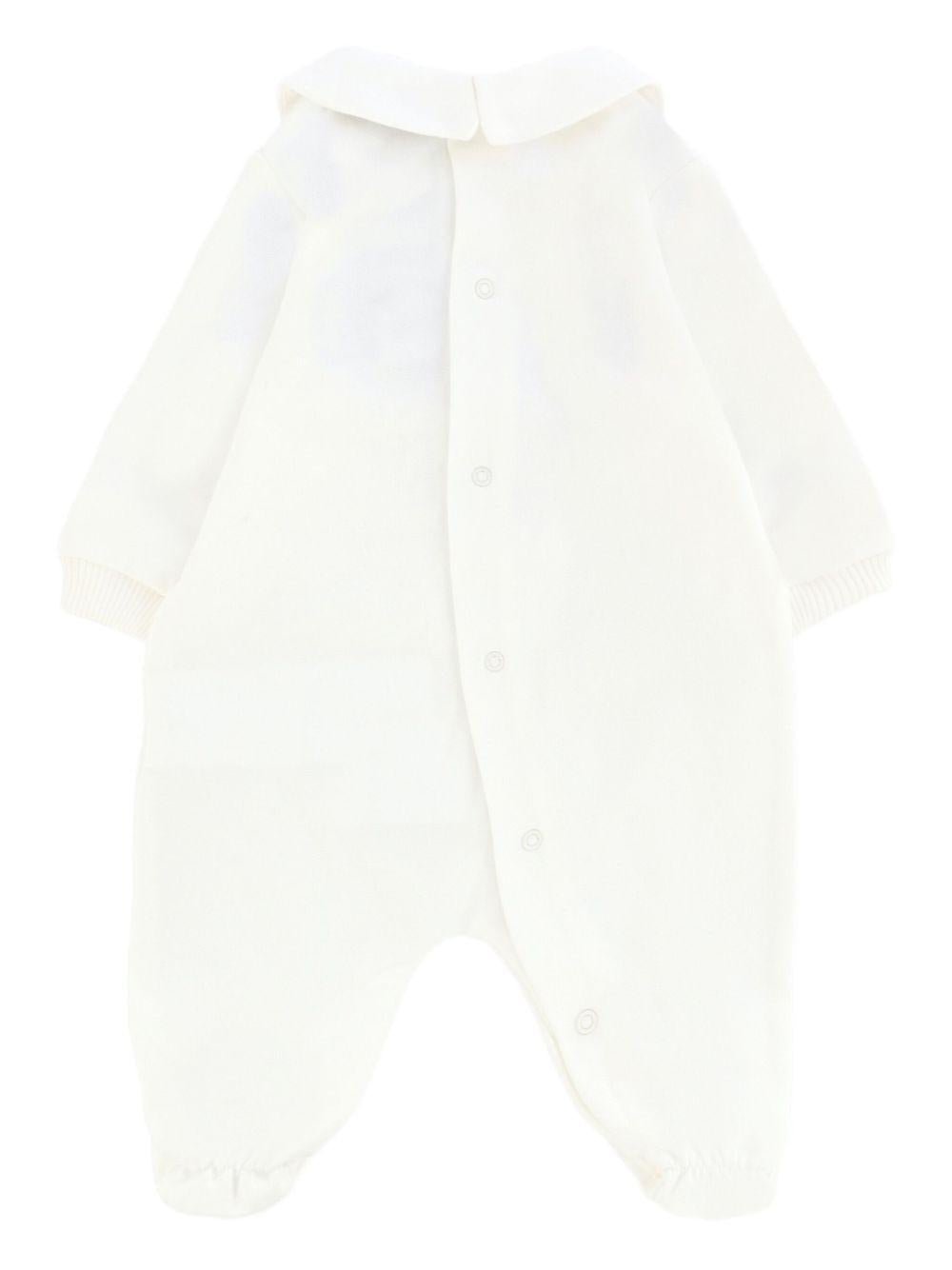 Tutina per neonati Moschino Kids bianca con stampa teddy - Rubino Kids