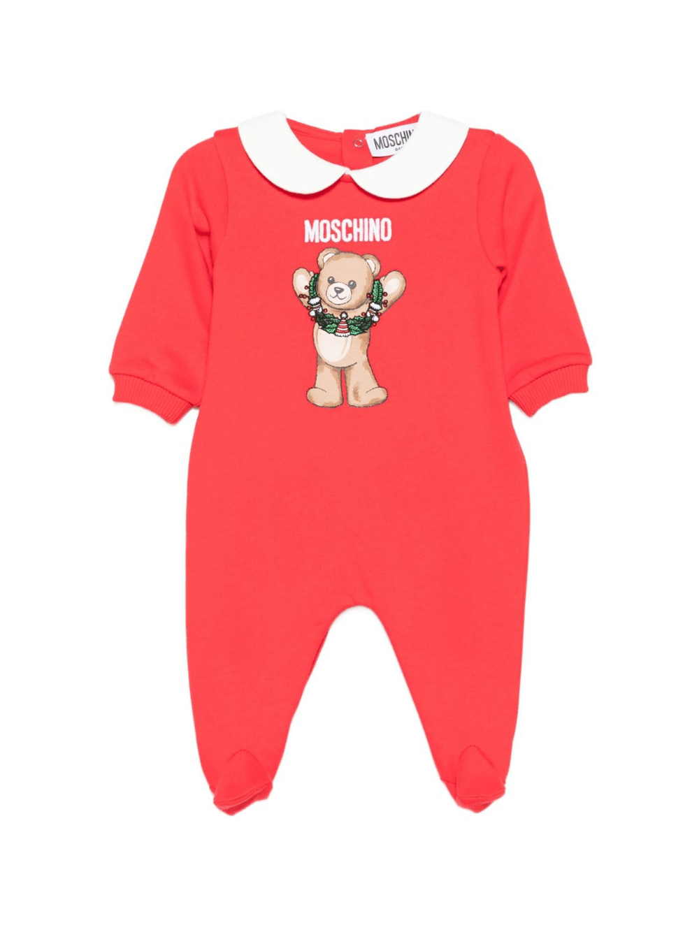Tutina per neonati Moschino Kids rossa con orsacchiotto - Rubino Kids