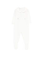 Tutina per neonati Paz Rodriguez bianca lavorata a maglia - Rubino Kids