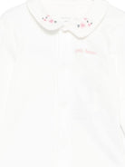 Tutina per neonati Petit Bateau bianca con ricamo a fiori - Rubino Kids