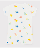 Tutina per neonati Petit Bateau bianco con stampa grafica all - over - Rubino Kids