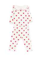 Tutina per neonati Petit Bateu bianca con stampa con cuore - Rubino Kids