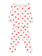 Tutina per neonati Petit Bateu bianca con stampa con cuore - Rubino Kids