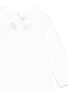 Tutina per neonati Tartine Et Chocolat bianca con colletto alla Peter Pan - Rubino Kids