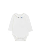 Tutina per neonati Tartine Et Chocolate bianca con dettaglio ricamato sul colletto - Rubino Kids