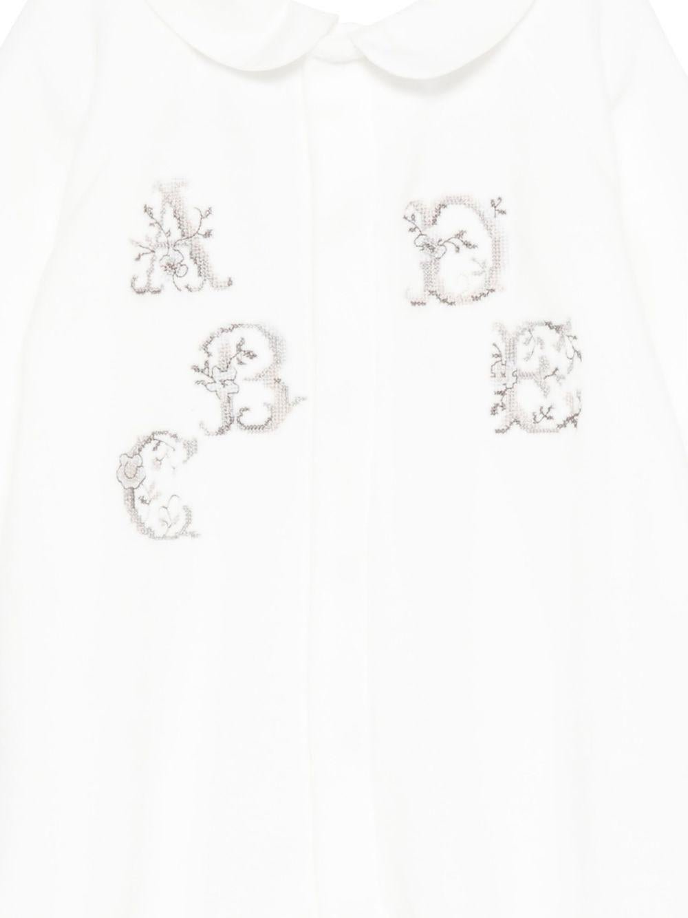 Tutina per neonati Tartine Et Chocolate bianca con lettere ricamate - Rubino Kids