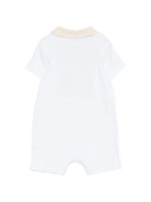 Tutina per neonato Boss Kids bianca con colletto polo - Rubino Kids