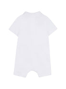 Tutina per neonato Boss Kids bianca con dettaglio applicato - Rubino Kids