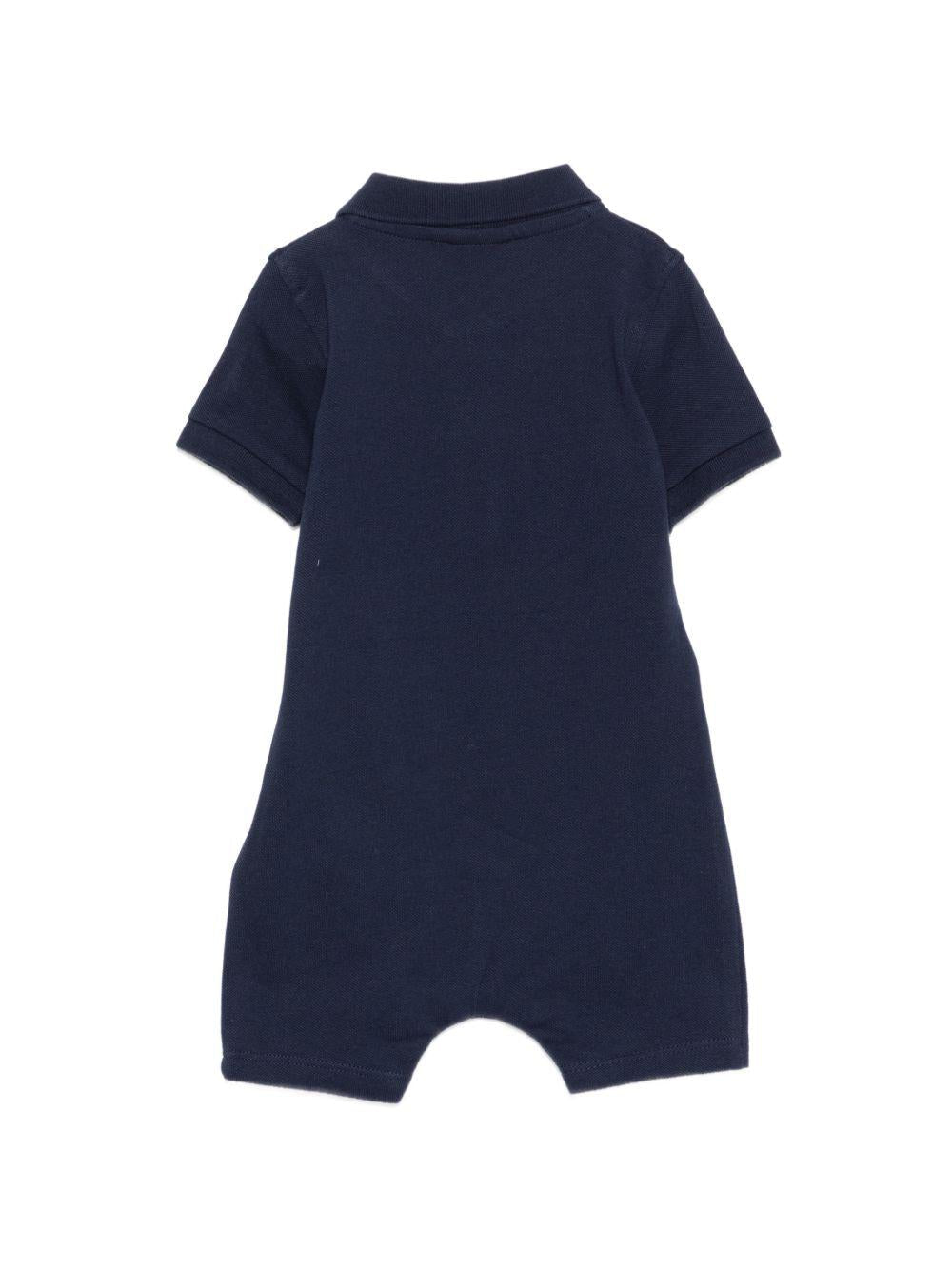 Tutina per neonato Boss Kids blu con dettaglio applicato - Rubino Kids