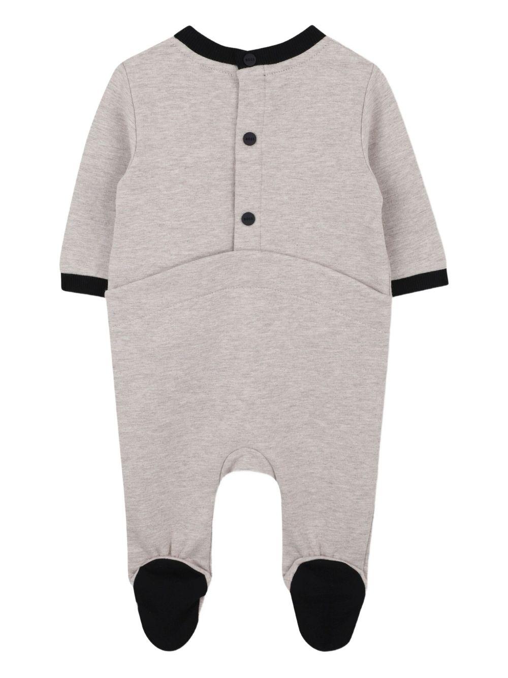Tutina per neonato Boss kidswear con cappellino e applicazione logo - Rubino Kids