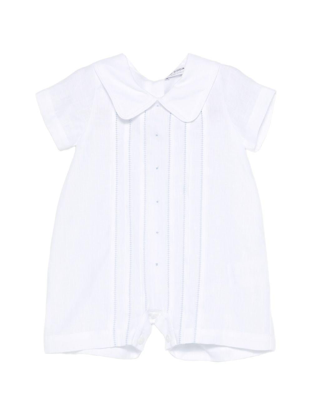 Tutina per neonato JESURUM BABY bianca con colletto alla Peter Pan - Rubino Kids