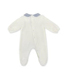 Tutina per neonato La Stupenderia bianca con ricamo "mum and dad" - Rubino Kids