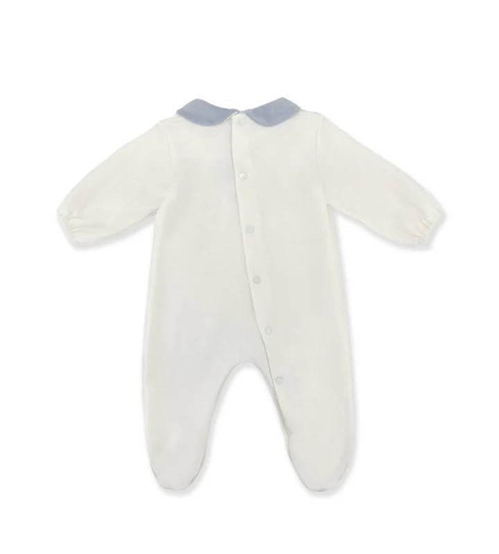 Tutina per neonato La Stupenderia bianca con ricamo "mum and dad" - Rubino Kids