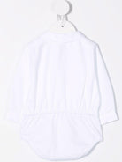 Tutina per neonato Mariella Ferrari bianca con colletto classico - Rubino Kids