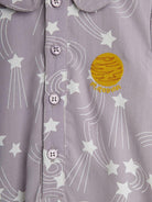 Tutina per neonato Mini Rodini viola con stampa stelle all - over - Rubino Kids