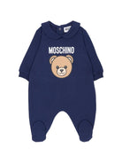 Tutina per neonato Moschino Kids blu con stampa Teddy Bear - Rubino Kids