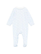 Tutina per neonato Petit Bateau azzurra con stampa balene - Rubino Kids