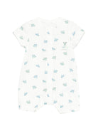 Tutina per neonato Petit Bateau bianco con stampa animali all - over - Rubino Kids