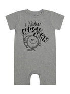 Tutina per neonato Stella McCartney Kids grigia con stampa tamburo sul davanti - Rubino Kids