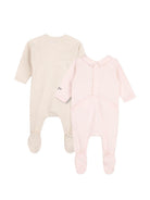 Tutine per neonata Kenzo Kids rosa con applicazioni floreali (set di due) - Rubino Kids