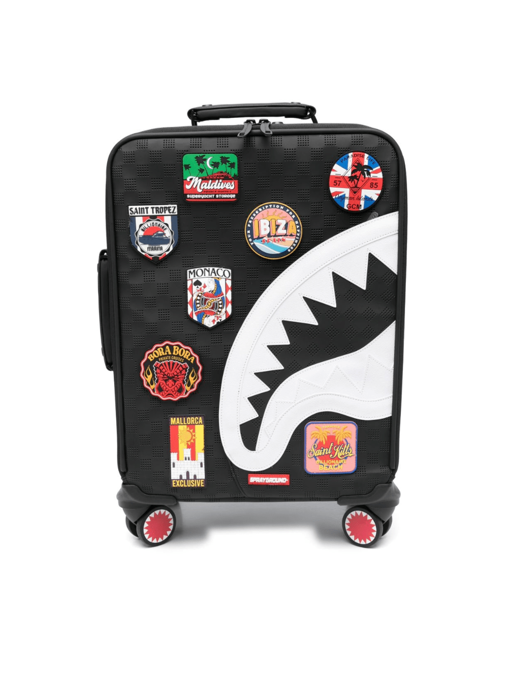 Valigia per bambino sprayground kid nero Global Mogul Billionaire - Rubino Kids