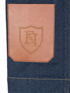 Vestito di cotone per bambina Elisabetta Franchi La Mia Bambina blu con scollo a V - Rubino Kids