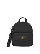 Zaino per bambina Monnalisa nero con dettaglio logo - Rubino Kids