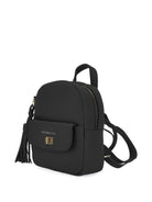 Zaino per bambina Monnalisa nero con dettaglio logo - Rubino Kids