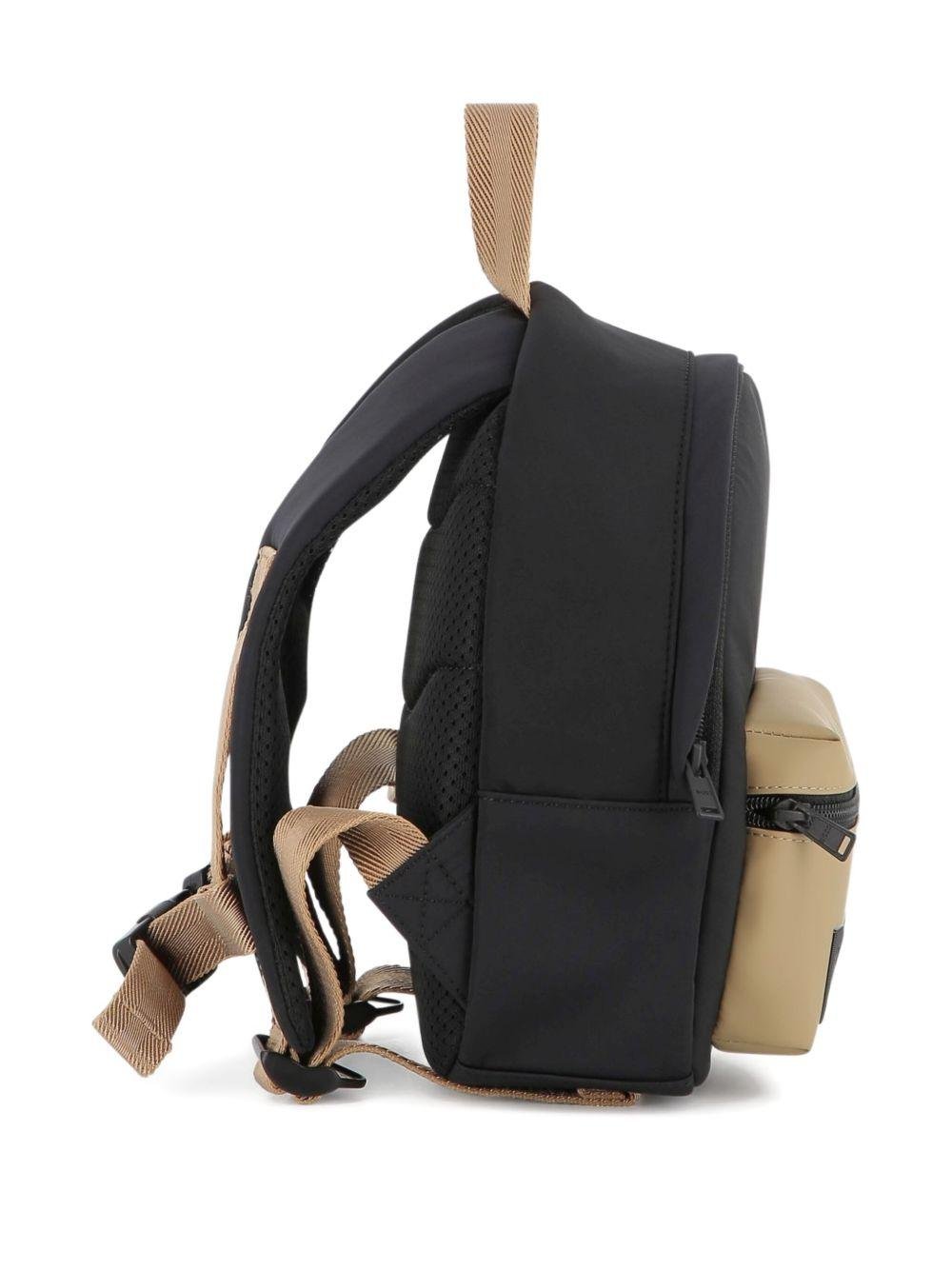 Zaino per bambini Boss Kids nero con chiusura superiore con zip - Rubino Kids