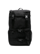 Zaino per bambini Emporio Armani Kids blu con stampa logo all - over - Rubino Kids