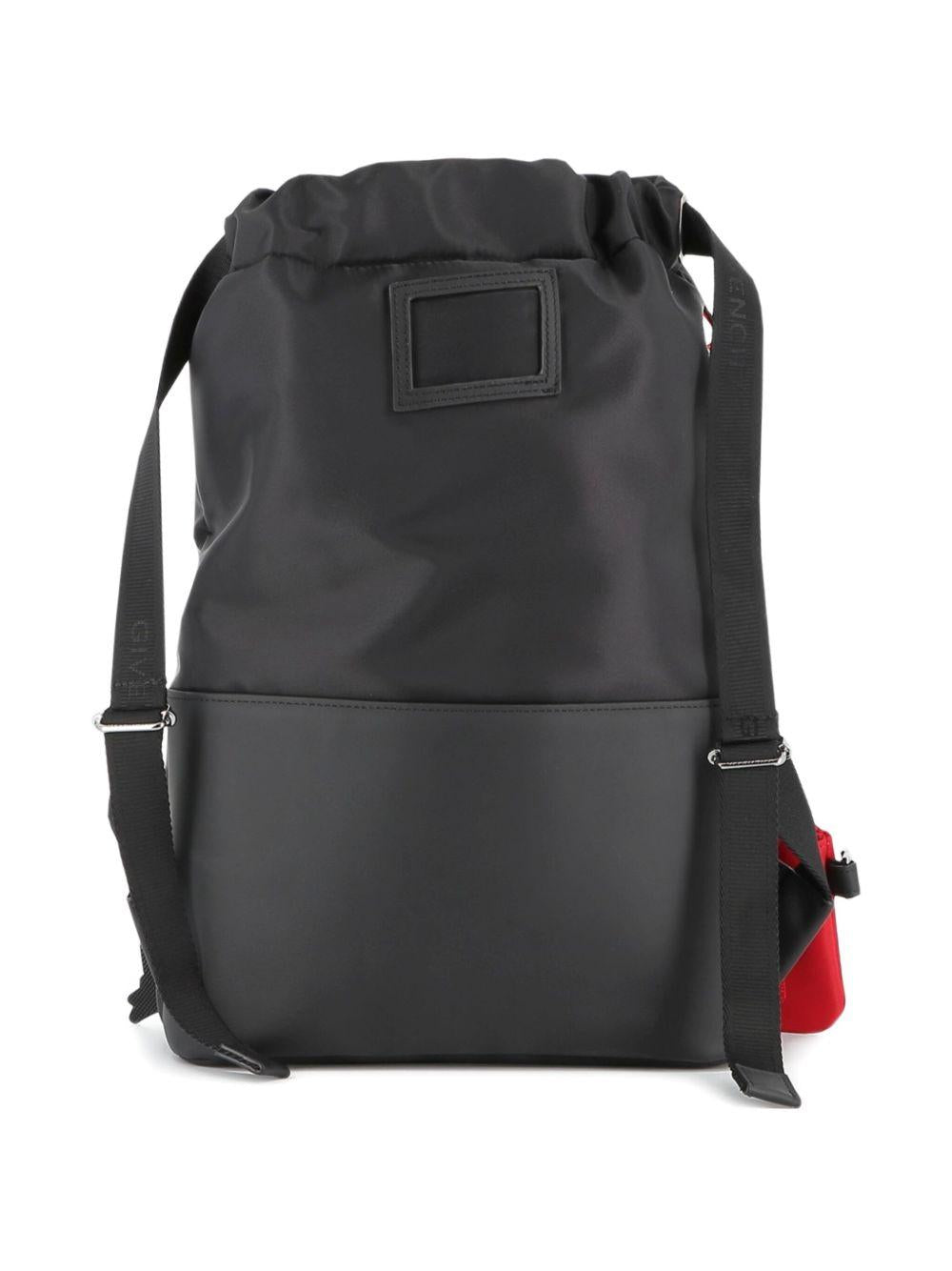 Zaino per bambini Givenchy Kids nero con applicazione con logo - Rubino Kids