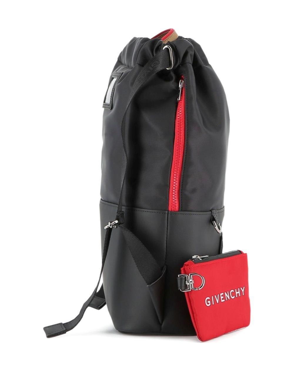 Zaino per bambini Givenchy Kids nero con applicazione con logo - Rubino Kids