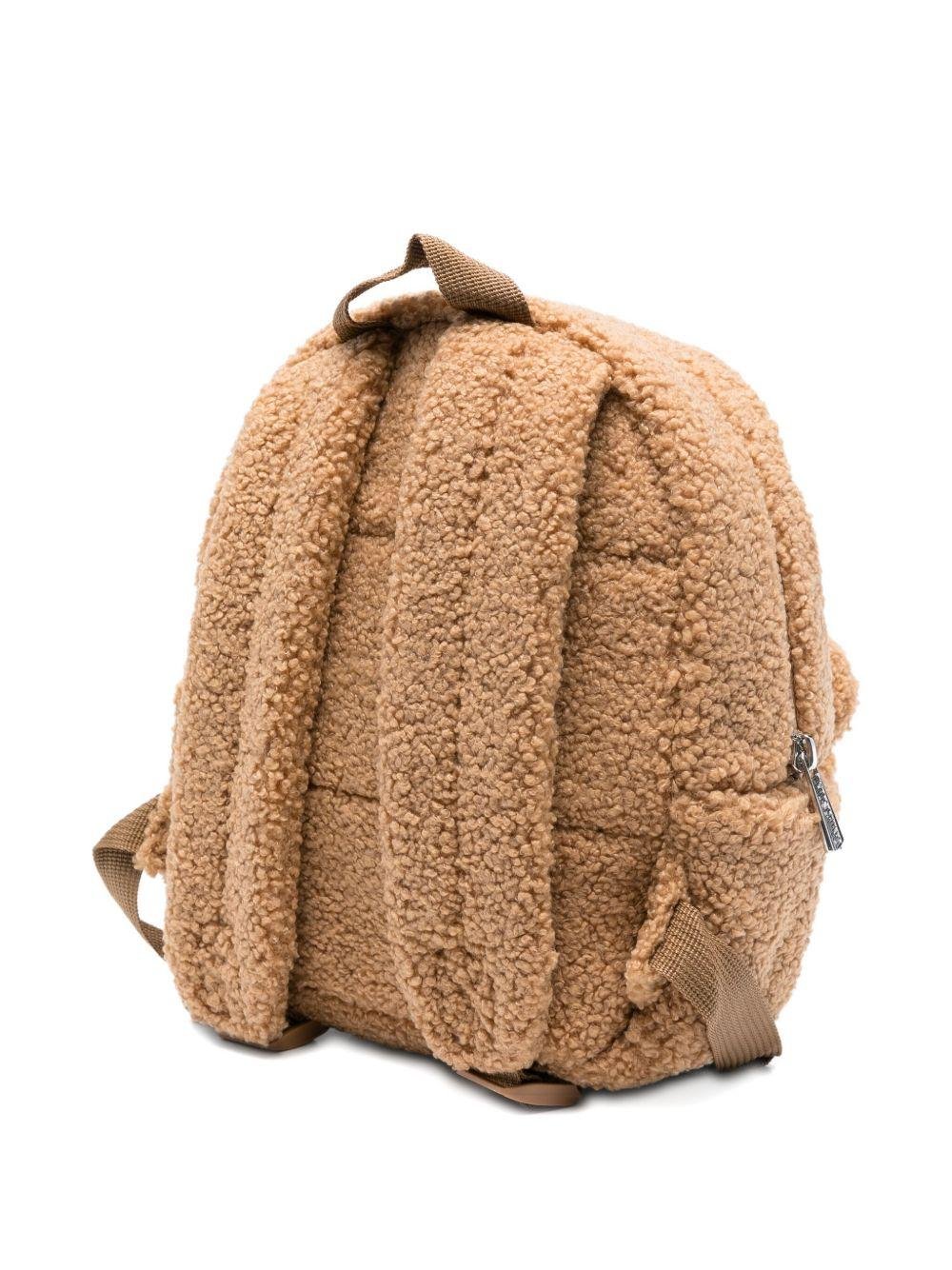 Zaino per bambini Moschino Kids marrone con motivo Teddy Bear - Rubino Kids
